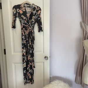 Faux wrap dress floral